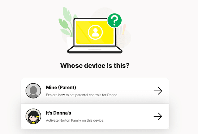 whose devise is this parental controls